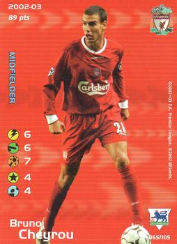 2002 Wizards Football Champions Premier League 2002-2003 #65 Bruno Cheyrou Front