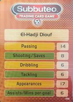 2002 Wizards Football Champions Premier League 2002-2003 #66 El Hadji Diouf Back