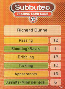 2002 Wizards Football Champions Premier League 2002-2003 #74 Richard Dunne Back