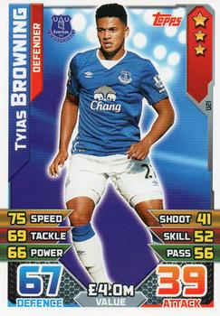 2015-16 Topps Match Attax Premier League Extra #U21 Tyias Browning Front