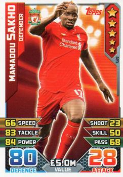 2015-16 Topps Match Attax Premier League Extra #U28 Mamadou Sakho Front
