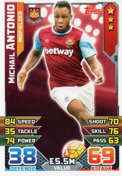 2015-16 Topps Match Attax Premier League Extra #U66 Michail Antonio Front
