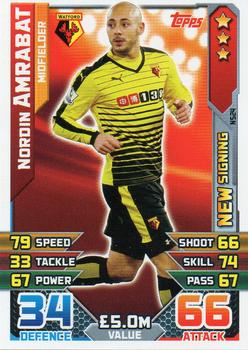 2015-16 Topps Match Attax Premier League Extra - New Signings #NS24 Nordin Amrabat Front