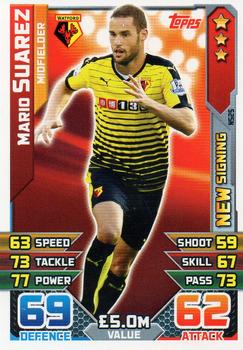 2015-16 Topps Match Attax Premier League Extra - New Signings #NS25 Mario Suarez Front