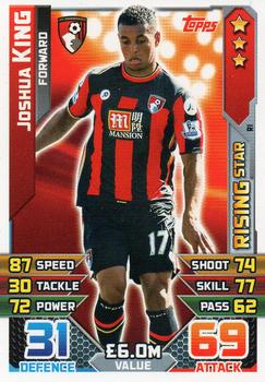 2015-16 Topps Match Attax Premier League Extra - Rising Stars #R1 Joshua King Front