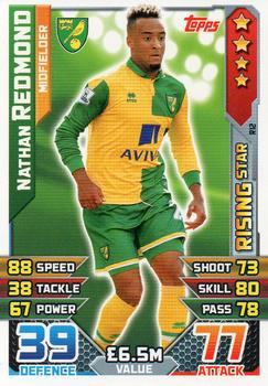 2015-16 Topps Match Attax Premier League Extra - Rising Stars #R12 Nathan Redmond Front