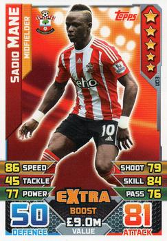 2015-16 Topps Match Attax Premier League Extra - Extra Boost Cards #UC13 Sadio Mane Front