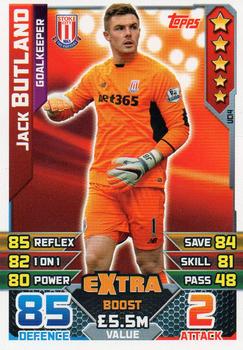 2015-16 Topps Match Attax Premier League Extra - Extra Boost Cards #UC14 Jack Butland Front
