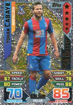 2015-16 Topps Match Attax Premier League Extra - Man of the Match #MA10 Yohan Cabaye Front
