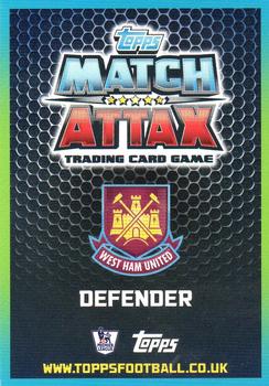 2015-16 Topps Match Attax Premier League Extra - Man of the Match #MA39 Winston Reid Back