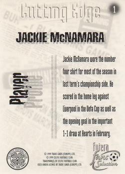 1999 Futera Celtic Fans' Selection - Foil #1 Jackie McNamara Back