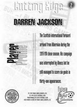 1999 Futera Celtic Fans' Selection - Foil #2 Darren Jackson Back