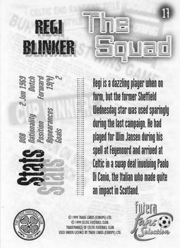 1999 Futera Celtic Fans' Selection - Foil #17 Regi Blinker Back