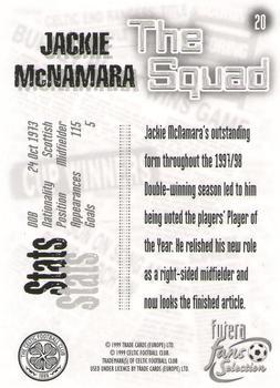 1999 Futera Celtic Fans' Selection - Foil #20 Jackie McNamara Back