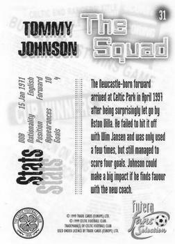 1999 Futera Celtic Fans' Selection - Foil #31 Tommy Johnson Back