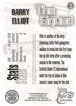 1999 Futera Celtic Fans' Selection - Foil #33 Barry Elliot Back