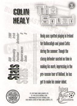 1999 Futera Celtic Fans' Selection - Foil #35 Colin Healy Back