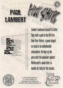 1999 Futera Celtic Fans' Selection - Foil #46 Paul Lambert Back