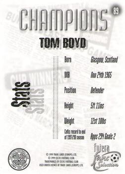 1999 Futera Celtic Fans' Selection - Foil #89 Tommy Boyd Back