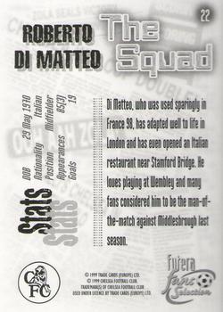1999 Futera Chelsea Fans' Selection - Foil #22 Roberto Di Matteo Back