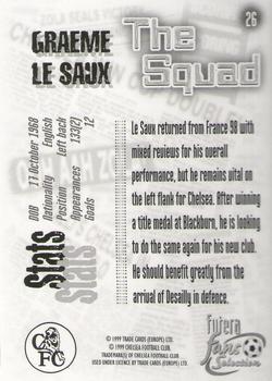 1999 Futera Chelsea Fans' Selection - Foil #26 Graeme Le Saux Back