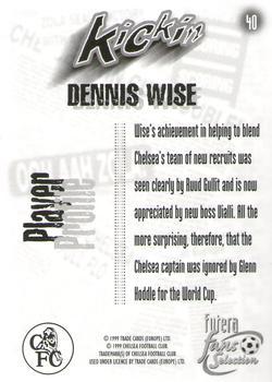 1999 Futera Chelsea Fans' Selection - Foil #40 Dennis Wise Back