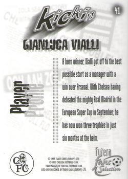 1999 Futera Chelsea Fans' Selection - Foil #41 Gianluca Vialli Back
