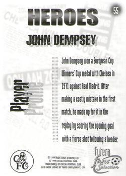 1999 Futera Chelsea Fans' Selection - Foil #55 John Dempsey Back