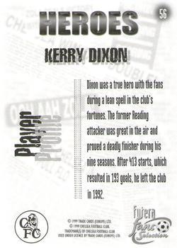 1999 Futera Chelsea Fans' Selection - Foil #56 Kerry Dixon Back