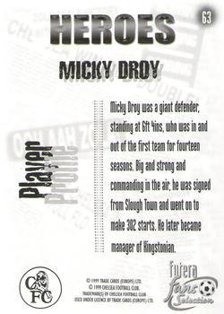 1999 Futera Chelsea Fans' Selection - Foil #63 Micky Droy Back
