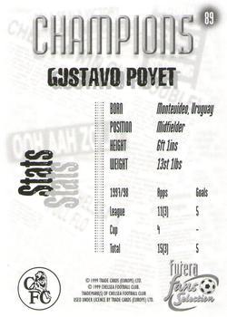 1999 Futera Chelsea Fans' Selection - Foil #89 Gustavo Poyet Back