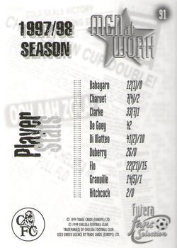 1999 Futera Chelsea Fans' Selection - Foil #91 Men At Work 1997/98 Back