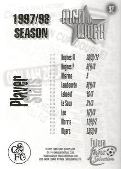 1999 Futera Chelsea Fans' Selection - Foil #92 Men At Work 1997/98 Back