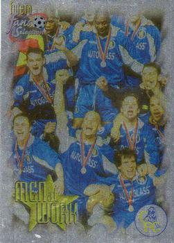 1999 Futera Chelsea Fans' Selection - Foil #93 Men at Work 1997/98 Front