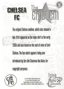 1999 Futera Chelsea Fans' Selection - Foil #98 The Emblem Back