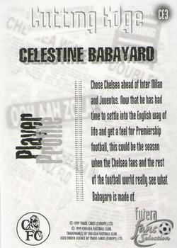 1999 Futera Chelsea Fans' Selection - Cutting Edge Foil #CE3 Celestine Babayaro Back
