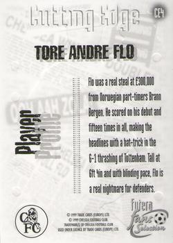 1999 Futera Chelsea Fans' Selection - Cutting Edge Foil #CE4 Tore Andre Flo Back