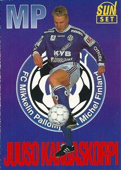 1995 SunSet Finland Veikkausliiga #47 Juuso Kangaskorpi Front