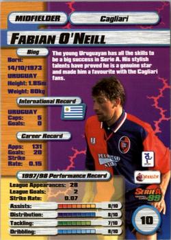 1998-99 Merlin Serie A 99 #10 Fabian O'Neill Back