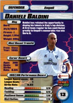 1998-99 Merlin Serie A 99 #13 Daniele Baldini Back