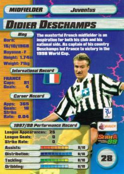 1998-99 Merlin Serie A 99 #28 Didier Deschamps Back