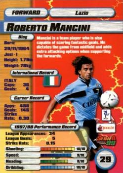 1998-99 Merlin Serie A 99 #29 Roberto Mancini Back