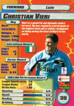 1998-99 Merlin Serie A 99 #30 Christian Vieri Back