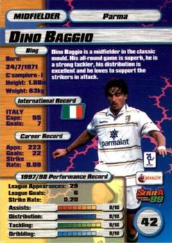 1998-99 Merlin Serie A 99 #42 Dino Baggio Back