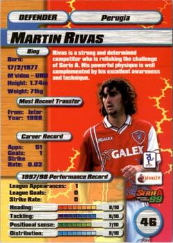 1998-99 Merlin Serie A 99 #46 Martin Rivas Back
