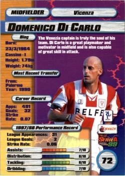 1998-99 Merlin Serie A 99 #72 Domenico Di Carlo Back