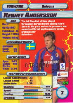 1998-99 Merlin Serie A 99 - Ruby #7 Kennet Andersson Back