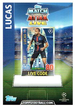 2015-16 Topps Match Attax UEFA Champions League English - Match Attax Live #NNO Lucas Front
