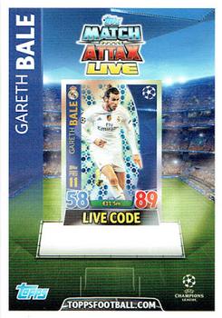 2015-16 Topps Match Attax UEFA Champions League English - Match Attax Live #NNO Gareth Bale Front