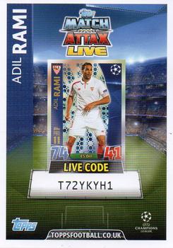 2015-16 Topps Match Attax UEFA Champions League English - Match Attax Live #NNO Adil Rami Front